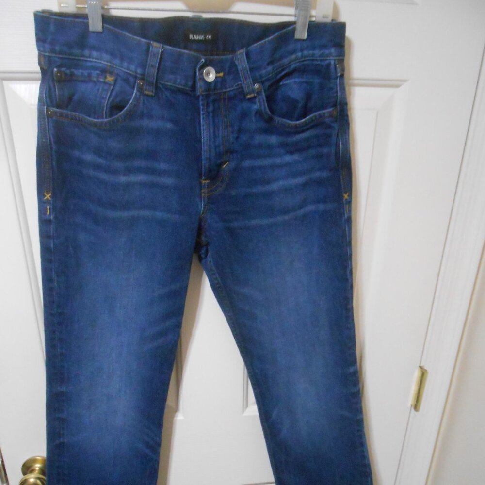MEN'S SIZE 32X32 RANK 45 STRAIGHT LEG DENIM JEANS EXCELLENT 1% SPANDEX 👨🎁